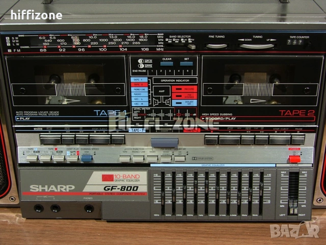 Радиокасетофон Sharp gf-800 , снимка 5 - Радиокасетофони, транзистори - 54899057
