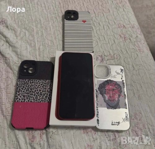 Продава,бартер Iphone 13Red128gb Гаранция , снимка 7 - Apple iPhone - 54640290