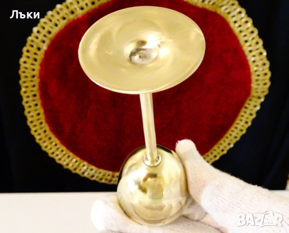 Бронзови чаши за ракия,високо столче. , снимка 7 - Антикварни и старинни предмети - 54093005