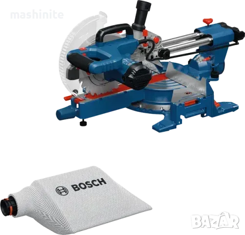 Циркуляр герунг с изтегляне Bosch GCM 305-216 S , 1300 W, 216 мм, снимка 2 - Циркуляри - 55694699