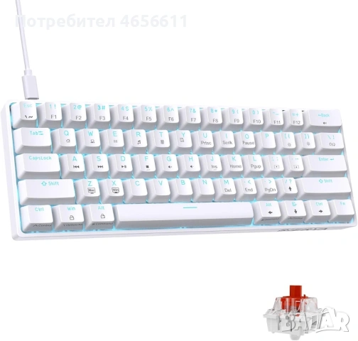 Dierya dk61 se(СПЕШНО СУПЕР ЦЕНА), снимка 2 - Клавиатури и мишки - 54058571