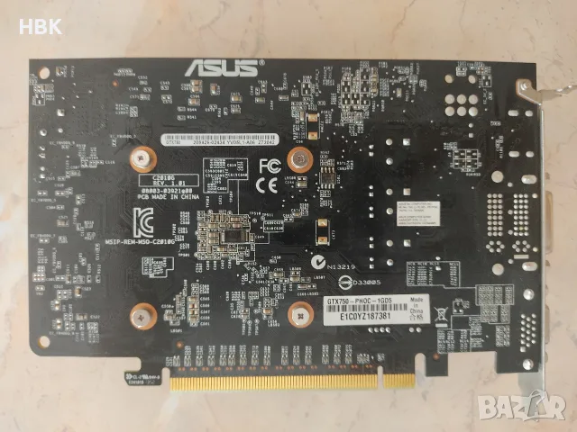 ASUS GeForce GTX 750 (Phoenix OC Edition) 1 GB, снимка 2 - Видеокарти - 55446765