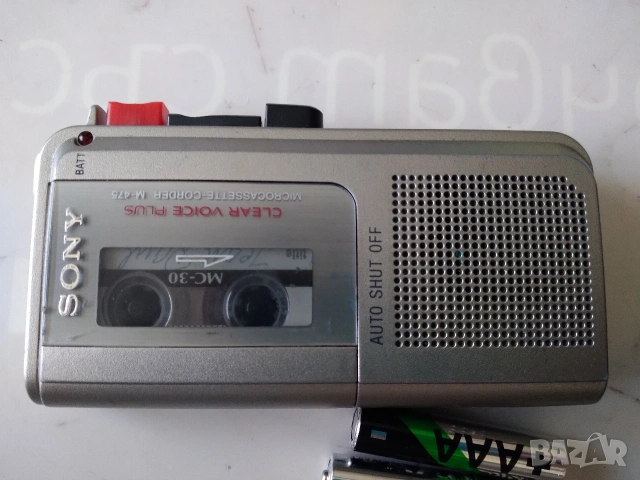 Ретро, диктофон SONY M-475, снимка 4 - Радиокасетофони, транзистори - 55077512