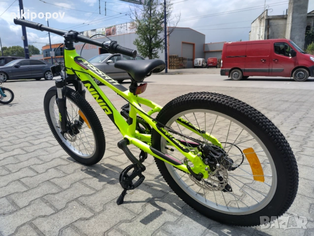 BG Алуминиев велосипед 20" NINJA жълт, снимка 8 - Велосипеди - 54334661