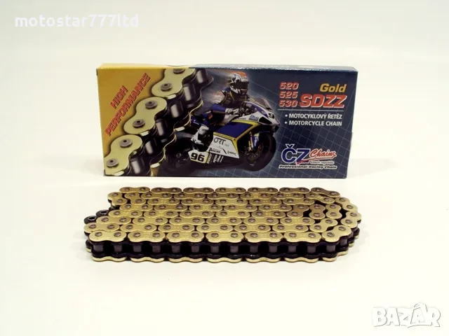 Вериги CZ 520 SDZZ, 525 SDZZ, 530 SDZZ x-ring gold