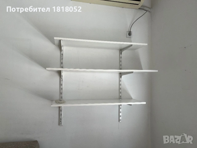 Сглобяеми бели стелажи, снимка 2 - Стелажи и щандове - 54900690
