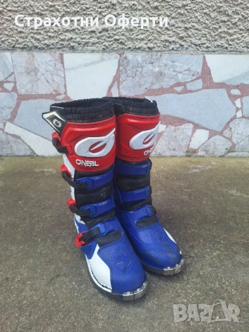 Мотокрос ботуши O'NEAL RIDER PRO blue/red/white 43, снимка 6 - Аксесоари и консумативи - 54788393