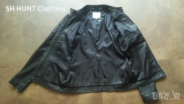 Jack & Jones JCONIMU LEATHER Jacket Размер S мъжко яке агнешка естествена кожа 17-27, снимка 11 - Якета - 54804699