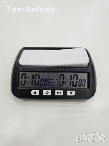 YS-902 дигитален шахматен часовник с таймер (count up / down), черен, снимка 3 - Други спортове - 54376393