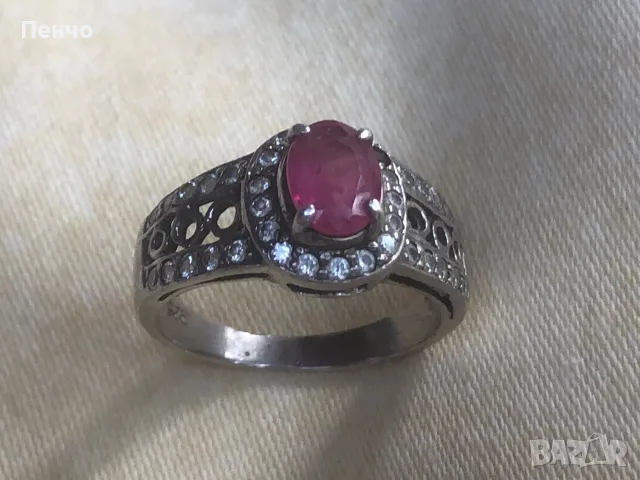 стар сребърен пръстен, снимка 2 - Антикварни и старинни предмети - 44694693