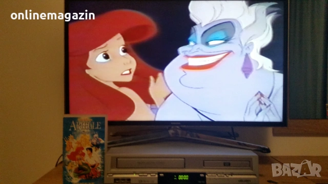 2 видеокасети с по две анимации Красавица  и Звярът  - Ну Погоди и Ариел - Гумените мечета VHS, снимка 5 - Други жанрове - 54013232