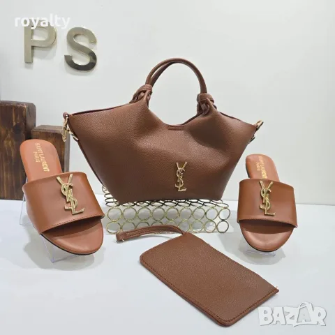 Yves Saint Laurent Дамски Чехли и Чанта Различни Цветове YSL, снимка 5 - Чанти - 55329628
