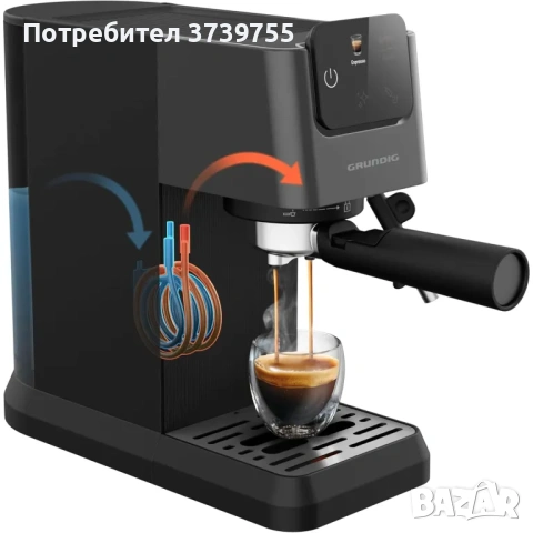 Кафемашина Grundig Delisia KSM 4330, полуавтомат, снимка 3 - Кафемашини - 55127370
