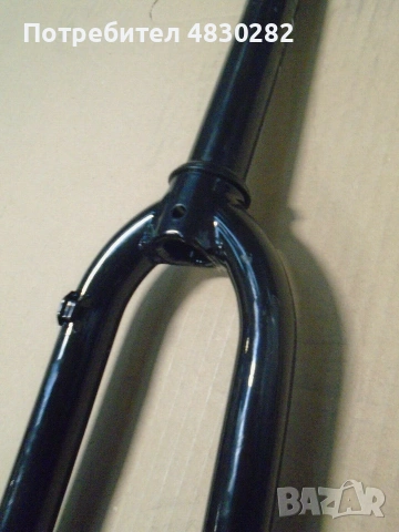 Вилка  Disk-Tange Cromo Steel fork black 1-1.1/8" ), снимка 4 - Части за велосипеди - 55138458