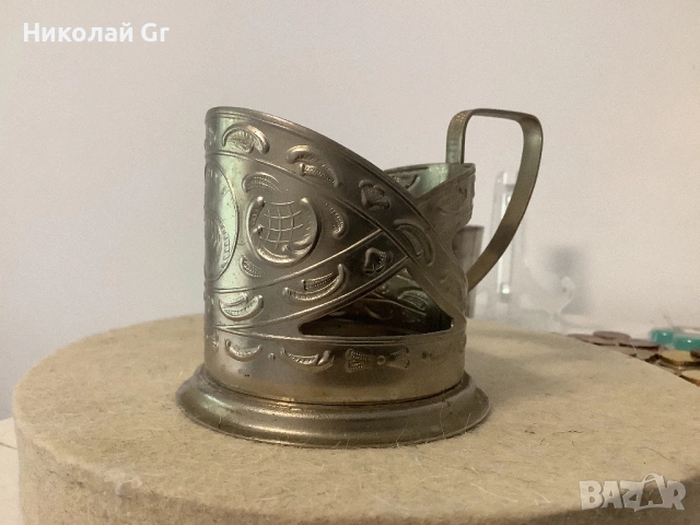 Подставка за чаши производство СССР 1960-70 години мелихиор отличен състояние. Цена за 3 броя, снимка 2 - Други ценни предмети - 54806537