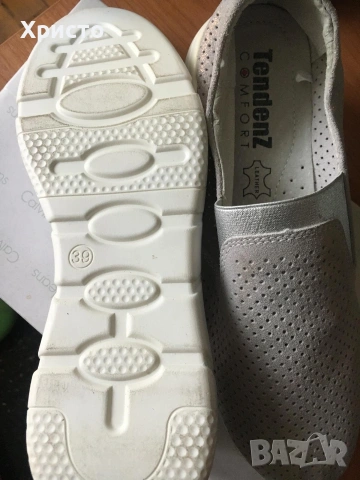 Нови дамски мокасини/еспадрили TENDENZ Comfort – Естествена кожа, снимка 3 - Други - 54488048