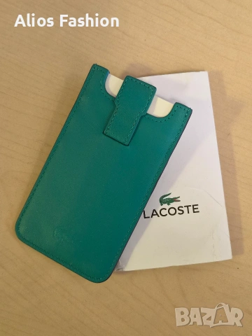 Оригинален кожен кардхолдер Lacoste (калъф за карти) – Двулицев / Нов , снимка 2 - Чанти - 55100350
