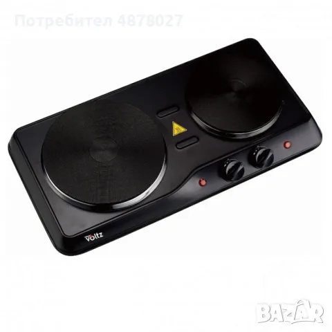 Двоен котлон Voltz OV51445ND, 2500W, Чугунени плочи Ø155мм. и 185мм., снимка 4 - Котлони - 55698157