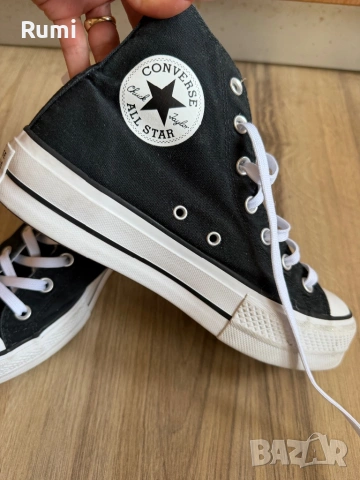 Оригинални черни Кецове Converse Platform ! 39,5 н, снимка 5 - Кецове - 54656950
