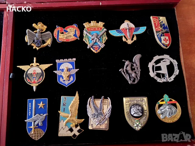 Колекция от Френски Военни Значки Произведени от Известната Компания Arthus-Bertrand , снимка 5 - Колекции - 55531241