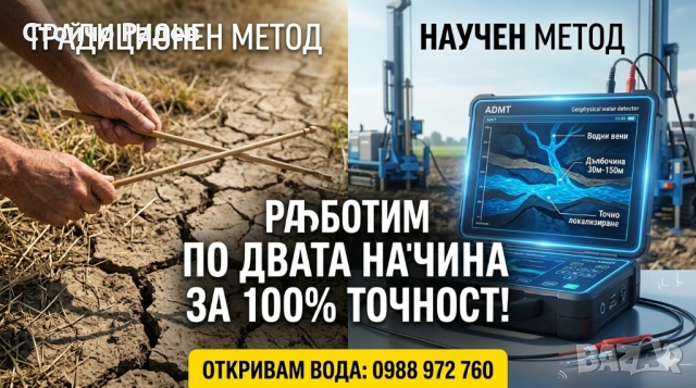 Търсене на вода Откриване на вода Геофизично Георадарно Проучване и   РАДИЕСТЕЗИЯ