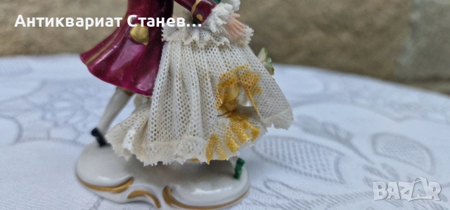 Порцеланова фигура Dresden , снимка 13 - Статуетки - 55236603