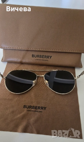 Burberry авиатор дамски слънчеви очила , снимка 4 - Слънчеви и диоптрични очила - 54054460