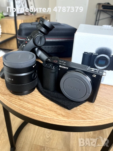 **ПРОДАВАМ ПЪЛЕН VLOG / CONTENT CREATOR КОМПЛЕКТ – SONY ZV-E10 + ОБЕКТИВ + ТРИПОД + АКСЕСОАРИ**, снимка 2 - Фотоапарати - 54089502