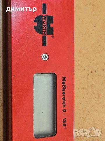 Оригинален дигитален ъгломер Würth Winkelmesser 350 мм – Made in Germany, снимка 4 - Друга електроника - 54409186