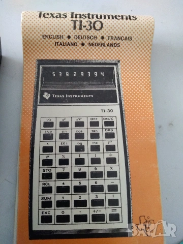 Ретро калкулатор Texas Instruments TI-30, снимка 4 - Друга електроника - 54989752