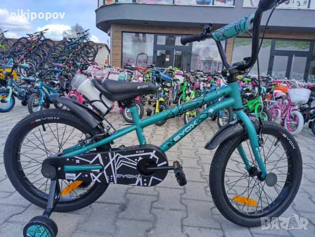 X Детски велосипед 18" PIXY зелен, снимка 12 - Велосипеди - 54395203