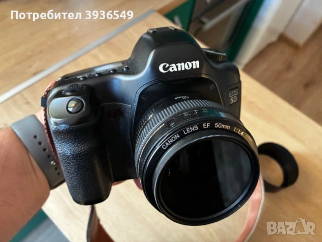 Canon 5D с обектив Canon 50mm F 1.4, снимка 3 - Фотоапарати - 54449054