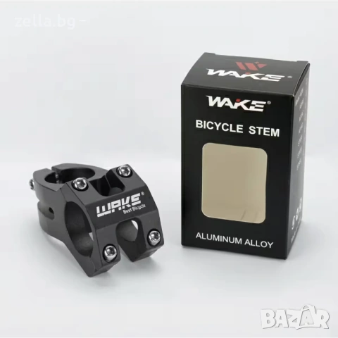 Къса лапа за кормило WAKE 31.8mm, Алуминий 6061, 45mm, 131g – Черна, за MTB, трекинг и градски 10269, снимка 6 - Аксесоари и консумативи - 54662122