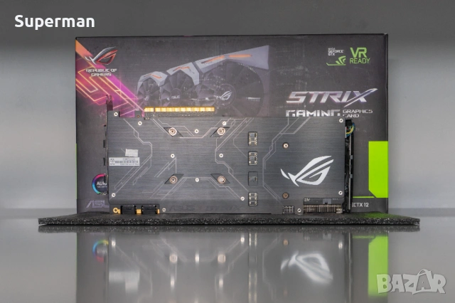 Видео Карта NVIDIA ASUS ROG STRIX GTX 1070 GAMING 8G, снимка 2 - Видеокарти - 54549692