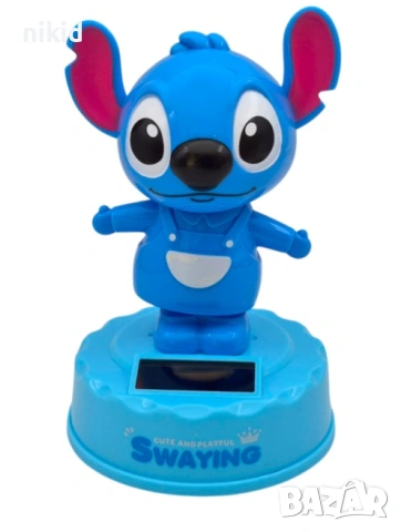 Стич Stitch Соларна танцуваща играчка фигурка украса торта сувенир кола