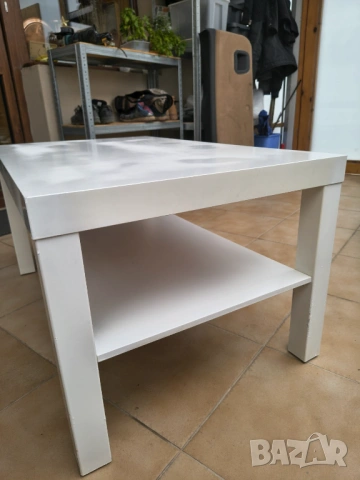Продавам бяла холна масичка Lack IKEA 90х555х45 см., снимка 3 - Маси - 54579343
