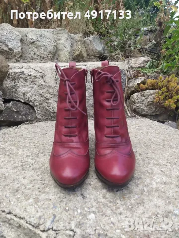 Gadea дамски кожени боти №40, бордо, Made in Spain, почти нови 60€, снимка 11 - Дамски елегантни обувки - 55663705