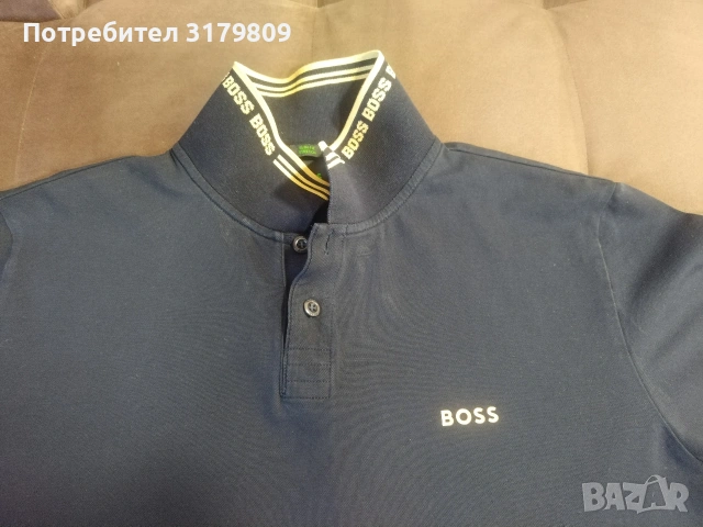 Мъжка тениска с яка Boss 