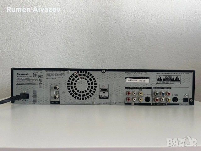 DVD и VHS видео Panasonic DMR-EZ48V + трансформатор, снимка 5 - Плейъри, домашно кино, прожектори - 55163472