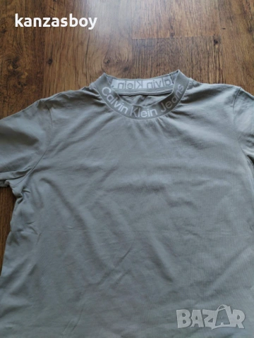 Calvin Klein Jeans - страхотна дамска тениска L КАТО НОВА, снимка 6 - Тениски - 54692765