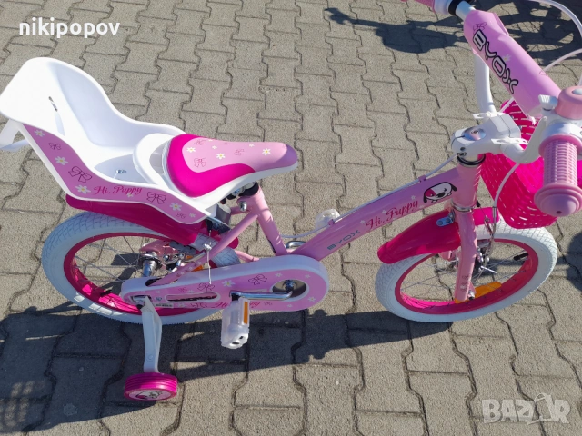 X Детски велосипед 16" PUPPY розов, снимка 7 - Велосипеди - 54395144
