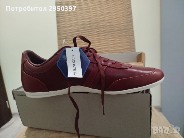 Нови кожени обувки lacoste