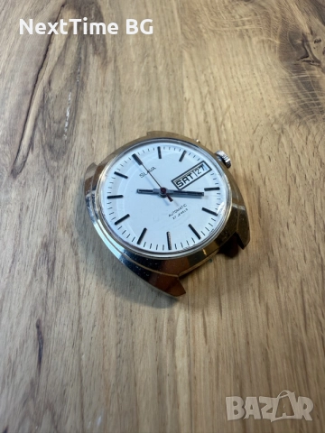 Позлатен съветски автоматичен часовник Слава (Slava Automatic 27 Jewels) СССР, снимка 3 - Мъжки - 55682766