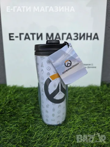 Overwatch термочаша с капак – официален лицензиран мърч