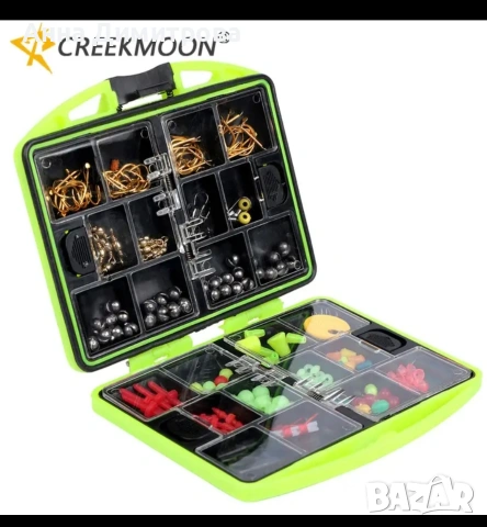Комплект аксесоари за риболов в куфарче