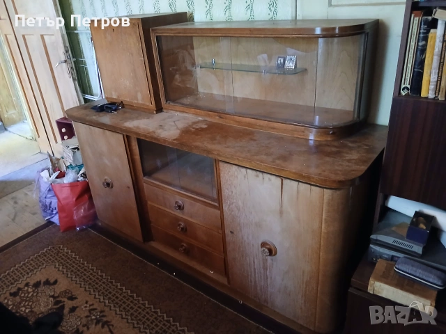 Стар салонен бюфет, снимка 3 - Скринове - 55077197
