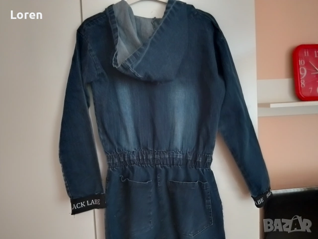 Дамски дънков гащеризон , снимка 5 - Гащеризони - 54650449