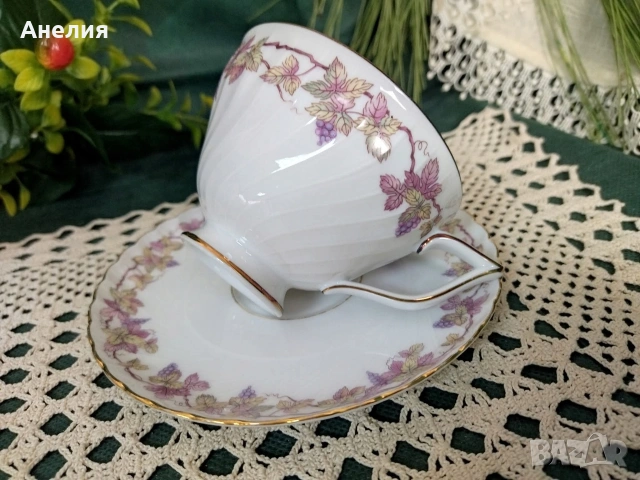 Грозде и лозови листа !
Königlich Tettau Bavaria , снимка 4 - Чаши - 54782299