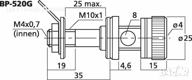 MONACOR BP-520G Pair of high-end speaker pole terminals, снимка 4 - Аудиосистеми - 55234923