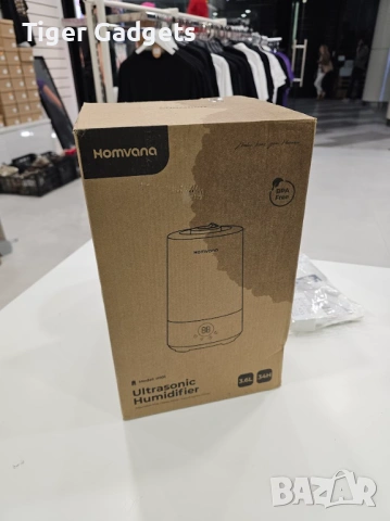 Homvana Humidifier 3.6L – ултразвуков овлажнител и ароматизатор за въздух, Grey, снимка 12 - Други стоки за дома - 54621726